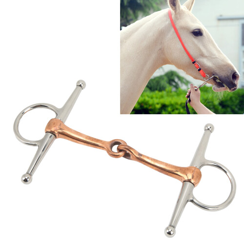 Durable 125mm Full Cheek Horse Snaffle Bit - Safe and Beautiful