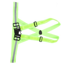 Adjustable Reflective LED Safety Vest for Outdoor Sports, USB Rechargeable, LightUp for Jogging and Cycling, Enhances Visibility Day and Night