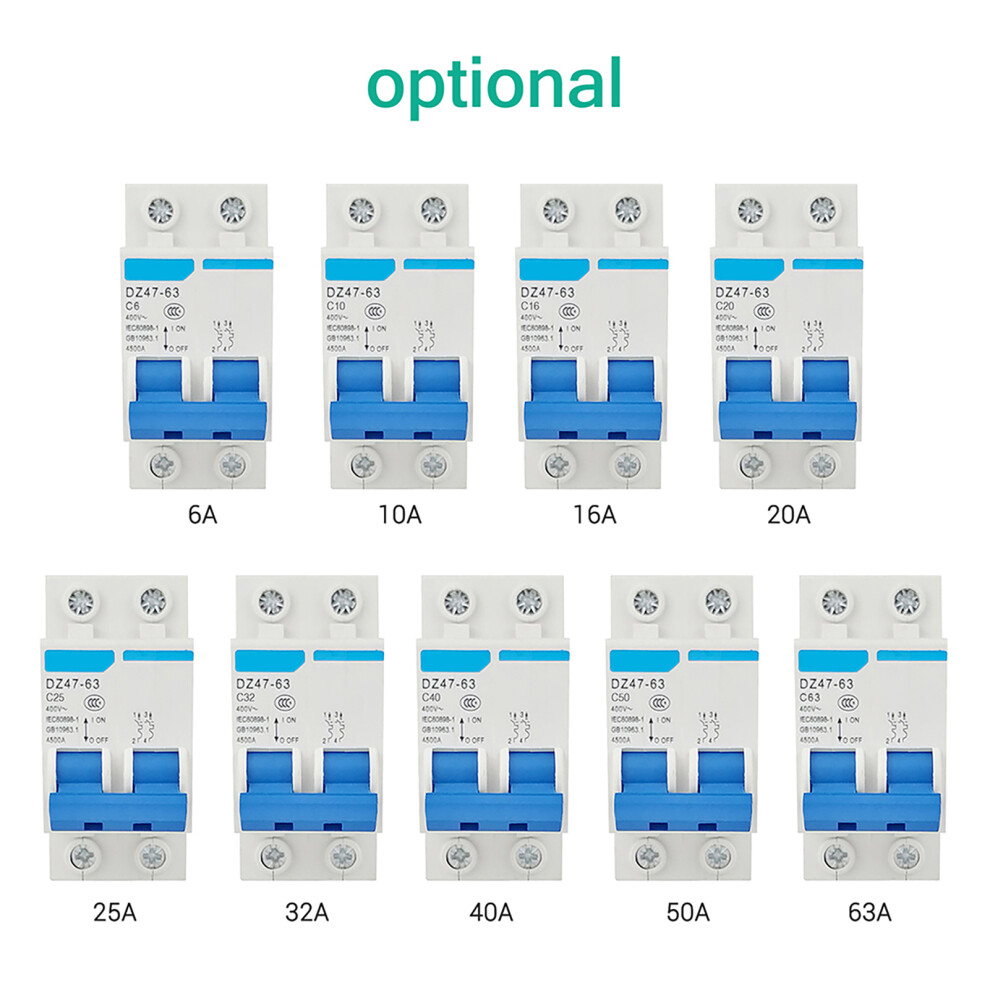 Din Rail 2P 400V Residual Current Breaker 63A Household Leakage Protector 4921373850671