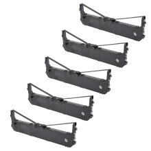 5 x Ink Ribbon Nylon Tape Label Tape Suitable for Dascom 2600 Pin Printer Receipt Printer Black