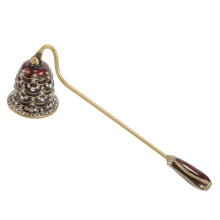 Vintage Rhinestone Candle Snuffer Portable Extinguisher For Safe Wick Extinguishing Prevents Wax Splatter Tea Light