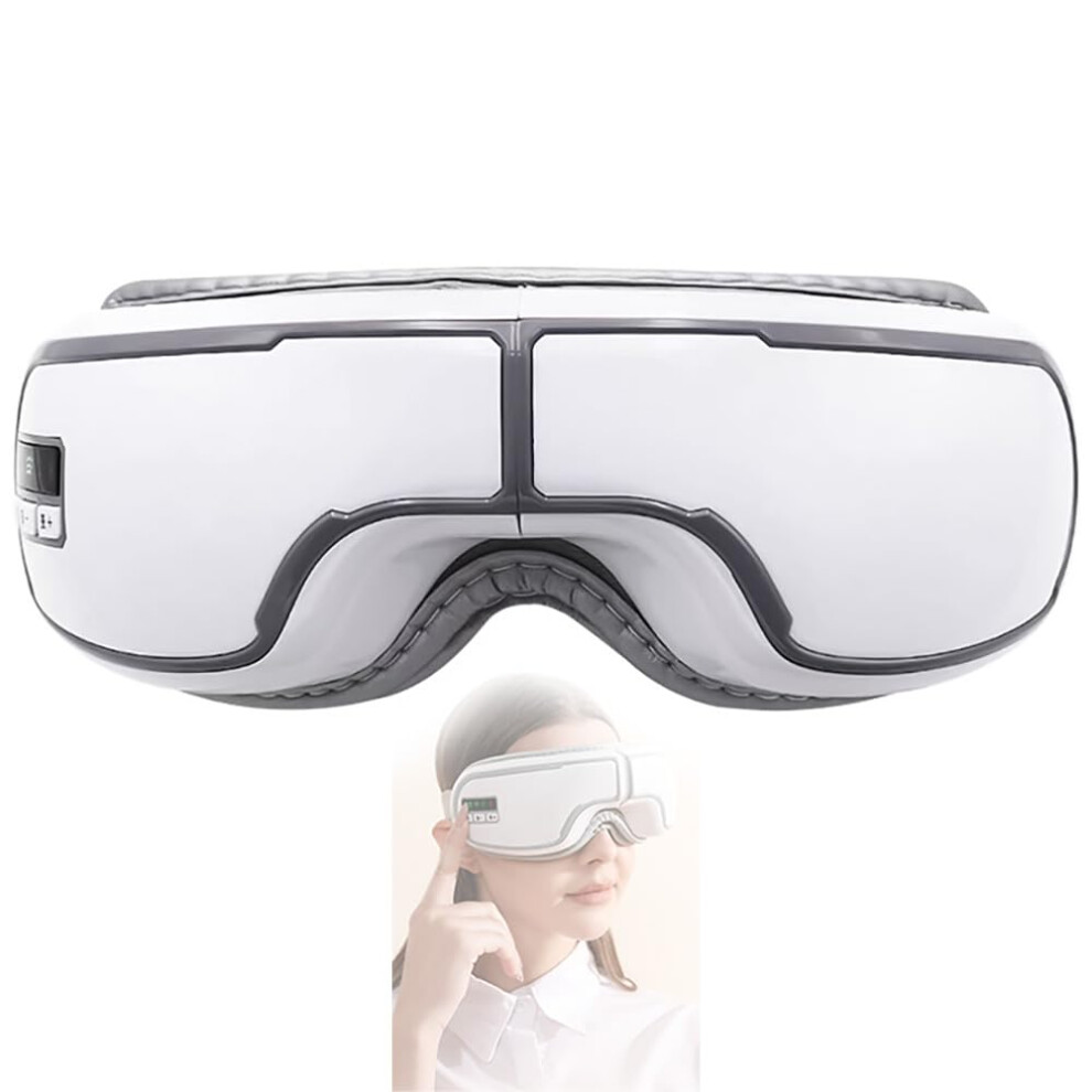 Dark Heat Eye Massager With Atmospheric Pressure Vibration Bluetooth For Relieving Puffy Eyes, Circles, Eye Strain, Eye Bags, For Gamers, Students