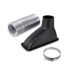 Air Hose Pipe Car Universal Cold Air Intake Kit Front Bumper ABS Plastic Turbo Air Funnel Inlet Brake Cooling Intake