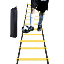 Training Ladder For Footwork 19.6ft Soccer Ladder With Carry Bag 12 Rung Speed Training Equipment For Fitness Baseball