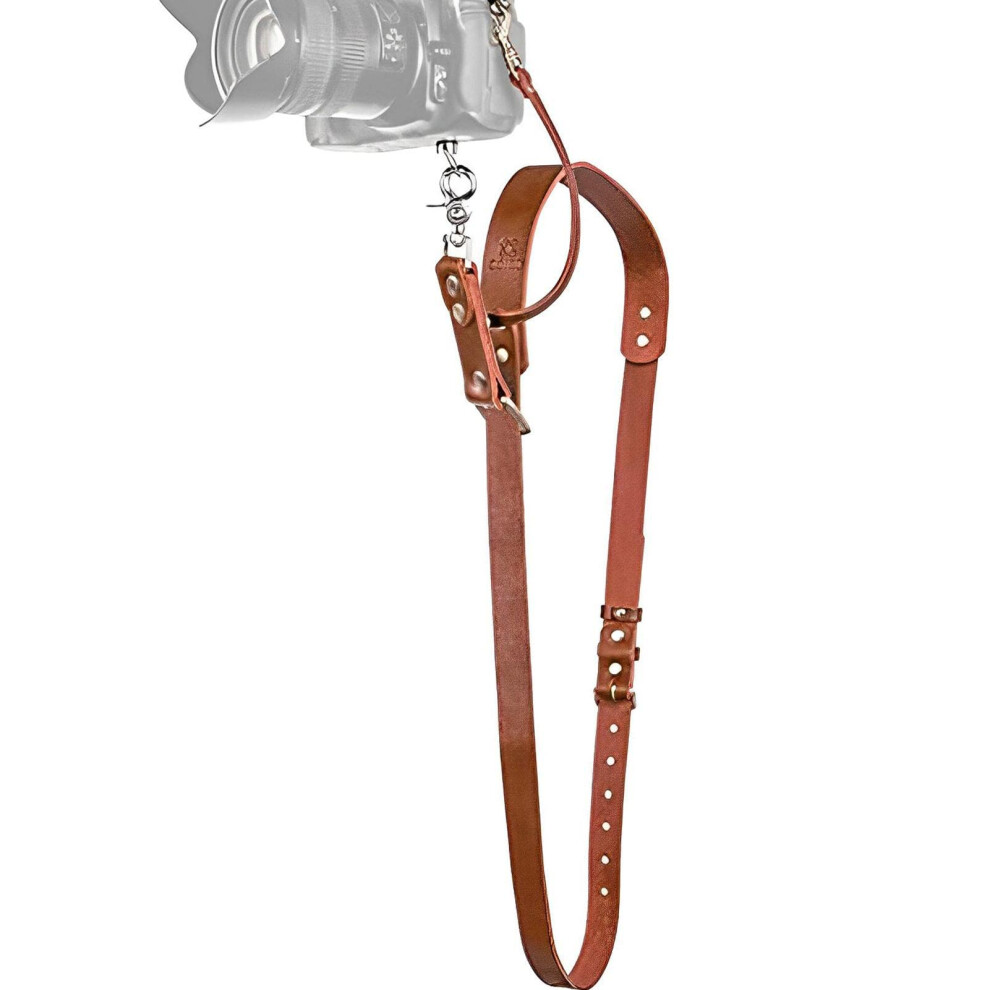 Leather Camera Strap Adjustable Camera Quick Release Strap Leather Slim Shoulder Sling Neck Strap For All Cameras Brown 9347817107258
