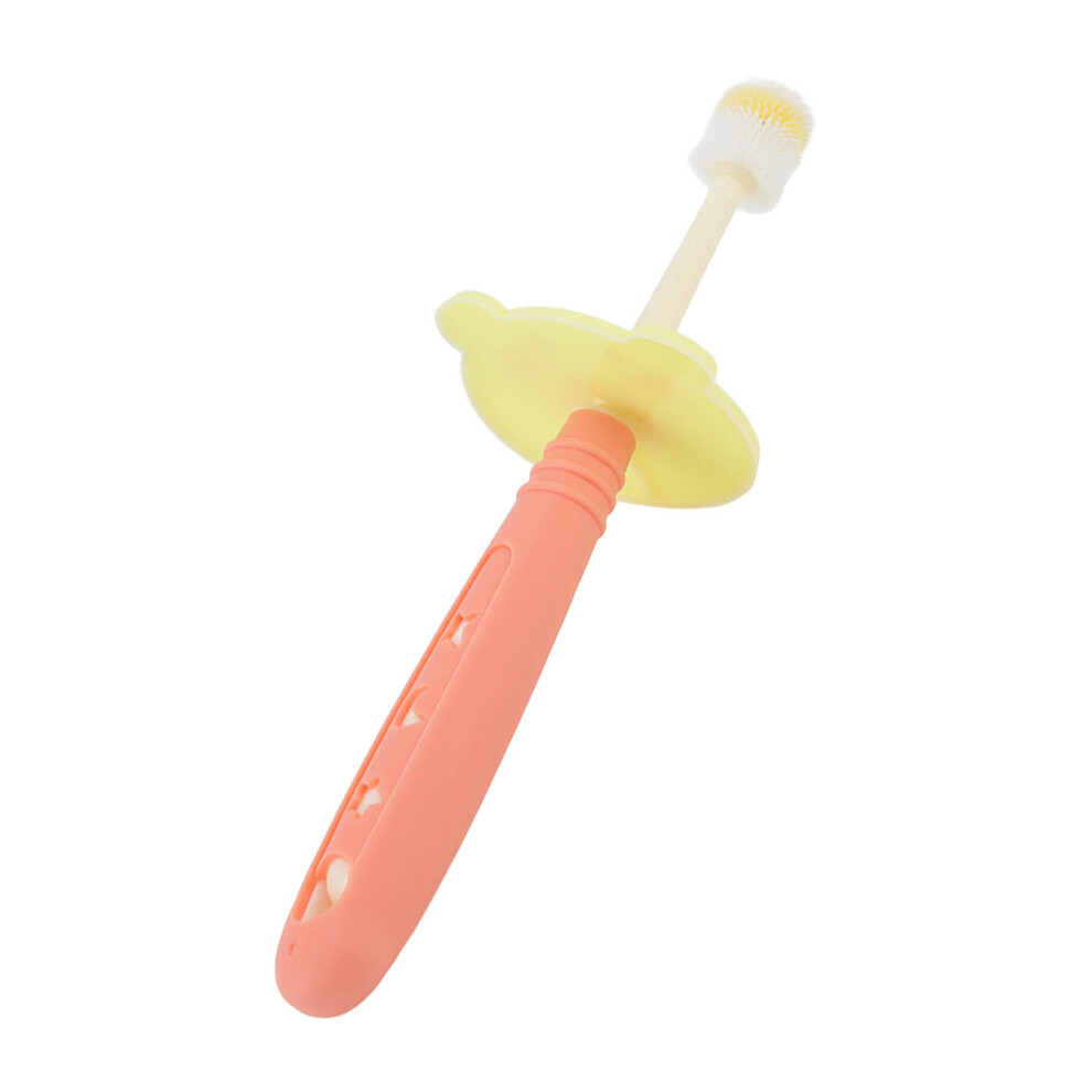 Baby Toothbrush 360 Soft Bristles Massage Teething Toy Coral/Orange