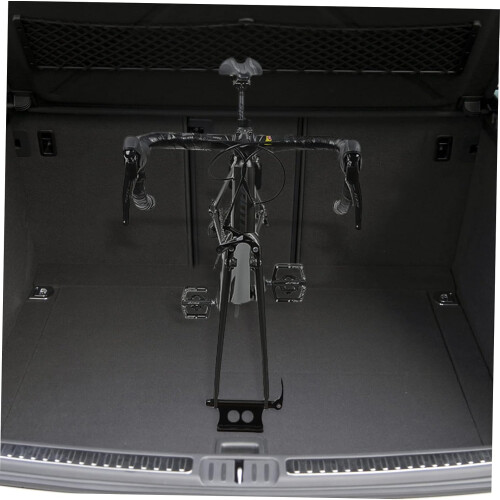 Aluminum bicycle fork mount quickrelease, compatible with SUVs and trailers. Easy install, durable. 1