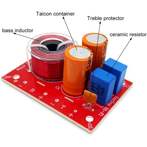 80W adjustable /low frequency crossover, 2way frequency divider 2