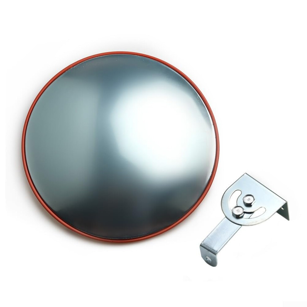 Traffic Driveway Safety Mirror 30Cm Diameter 12Inch Wideangle Convex Mirror With Abs Backing To Reduce Blind Spots 9189345373879
