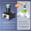 Paint Shaker Mixer, Vortex Design, 3Speed Adjustable, DIY Model Compatible For Acrylic Paints 4