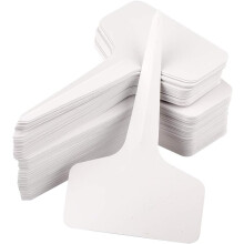 Etichette per piante riutilizzabili a forma di T, in plastica resistente con bordo liscio, impermeabili e resistenti agli agenti atmosferici, ideali