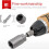 Electric Screwdriver 10Piece Hexagon Socket Head Set With Hex Stud Socket Joint And Quick Wrench 3