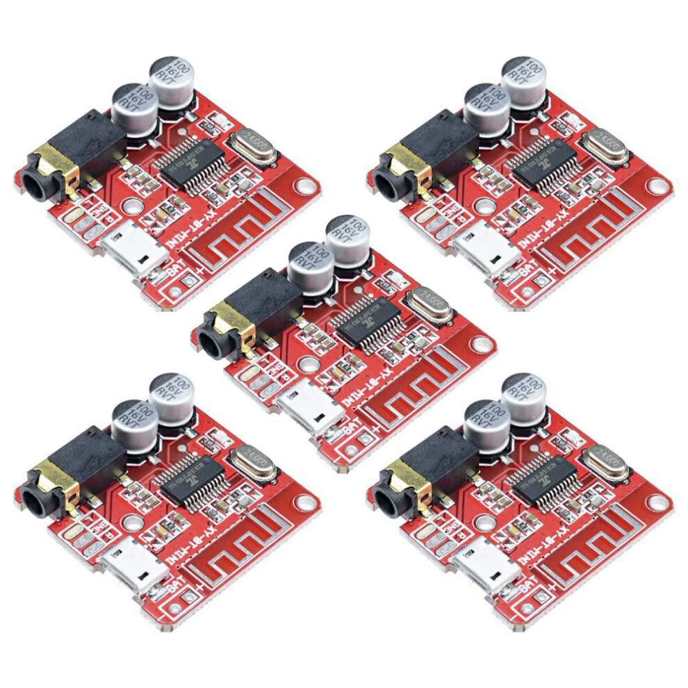Bluetooth Receiver Board 3.75V 5.0 Lossless Decoder Board Wireless Stereo Music Module Pack Of 5 5 Items 9382693775771