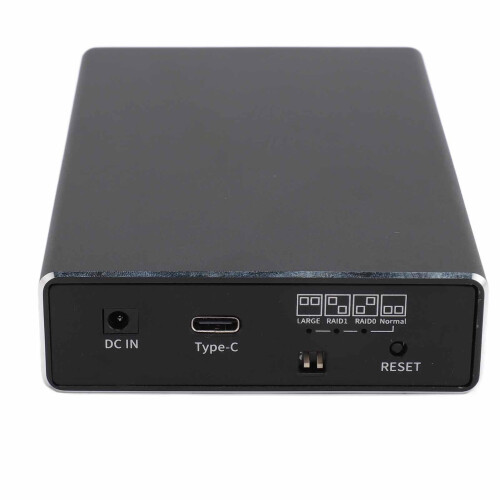 Externes Festplatten-RAID-Gehäuse mit zwei