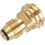 Brass Propanes Connectors Quick Connecting Fitting Conversion Fitting Grilling Connectors Travel Griddles 5