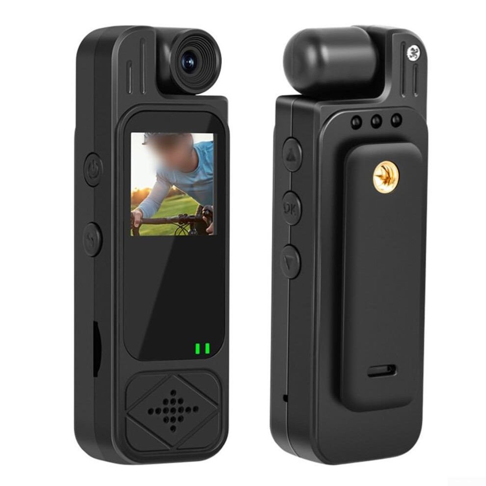 Action Camera With Rotatable Lens, 1920 X 1080 Resolution For Outdoor Adventures And Capturing Moments (Black). Black 9382693775993