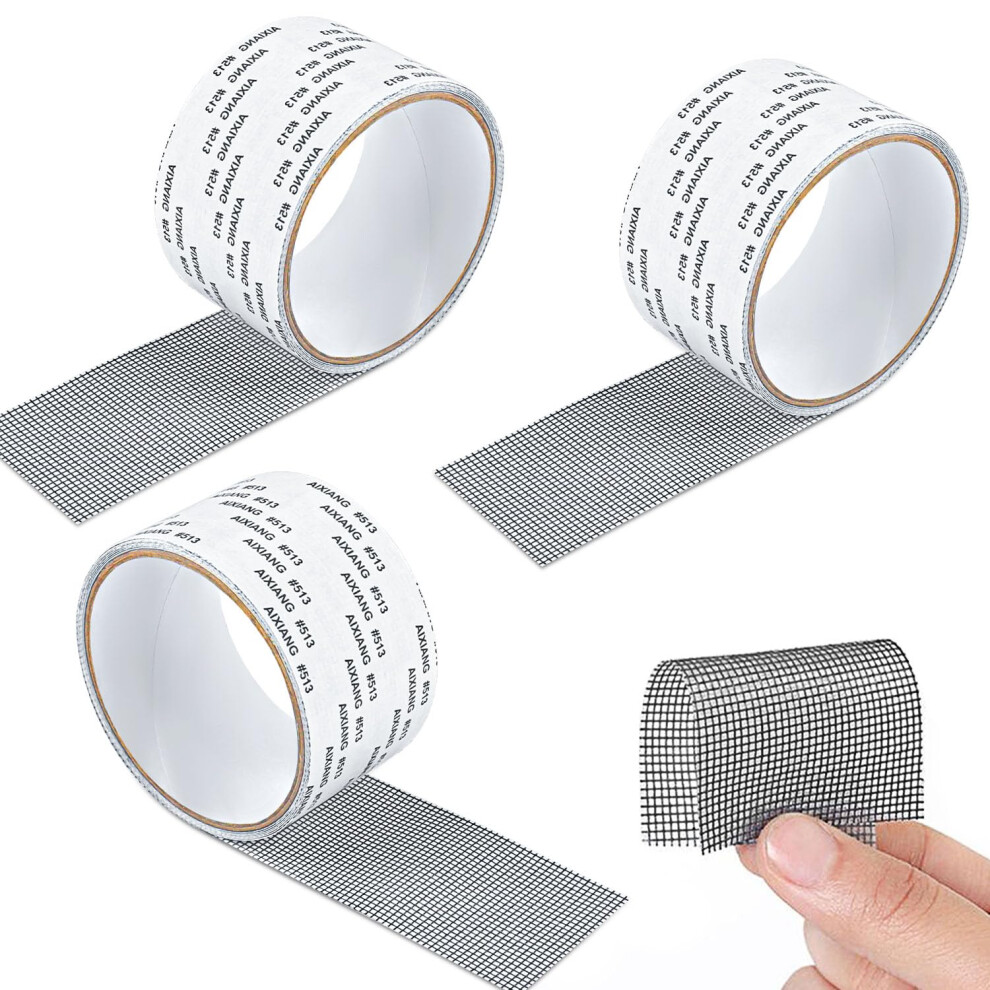 Fly Screen Tape 3 Rolls 5 Cm X 2 M Selfadhesive Insect Protection 9382693776105