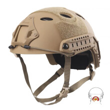 Tactical Helmet Airsoft PJ Type Fast Helmet with NVG Mount, Goggles Included, CQB Paintball Ready, Military Style