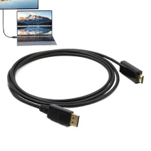 1.8M 4K DisplayPort Cable for PC and Laptop, Flicker Visuals, Durable AntiInterference Design