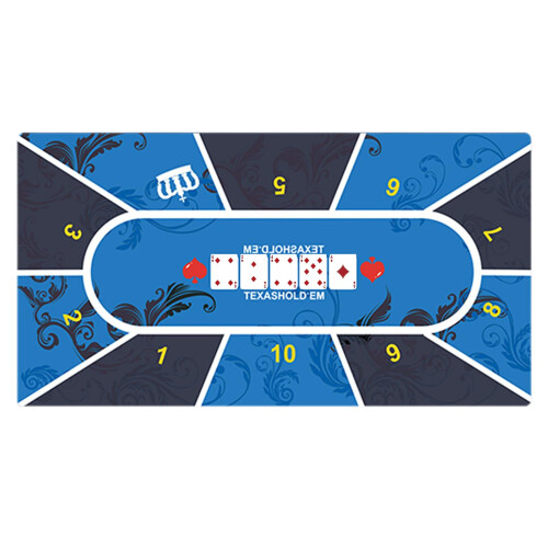 Portable Poker Tabletop Mat  Rubberized Playing Surface, Foldable Texas Hold'em Mat G1830