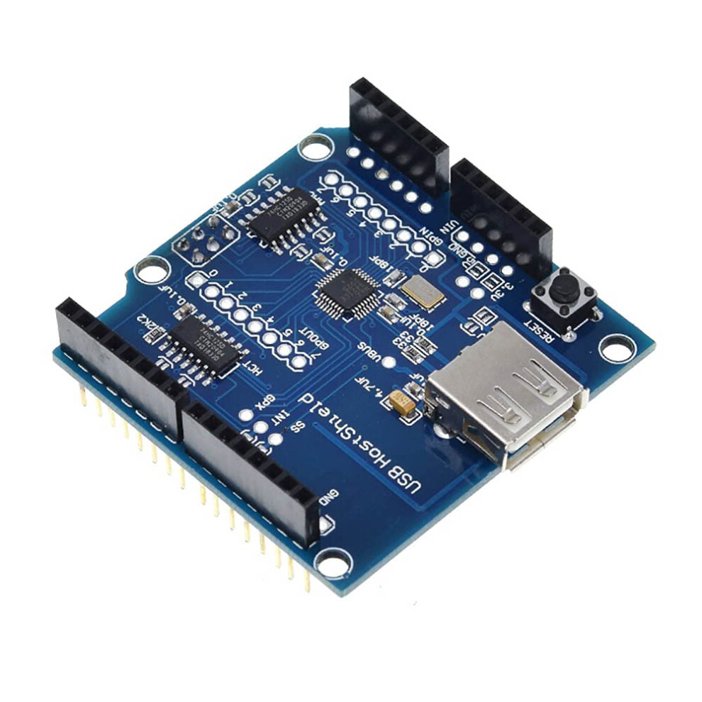 Usb Host Shield For Arduino Uno Mega Adk Compatible With Android Adk Diy Electronic Module Board 9347817110180