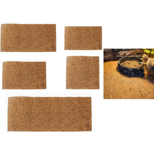 BeardedDragon Coir Bedding for BeardedDragon Sleeping Mat Terrarium Liner Accessories 1