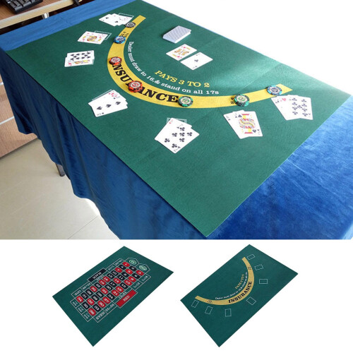 DoubleSided Poker Layout Mat, Poker Mat, DoubleSided Game Tablecloth
