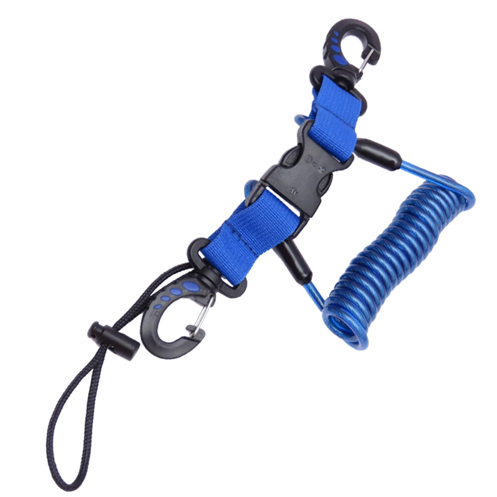 Scuba Diving Neck Strap With Quickrelease Clip, Durable, Antiloss Underwater Camera Lanyard For Dive Light/Blue 9382693777430