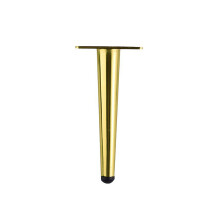 Furniture Legs Gold Metal Tapered Round Heavy Duty Furniture Legs Solid Metal Foot for Sofa Cabinet Table Chair Bed Desk DIY Projects, Floor