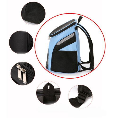 Pet Carrier Backpack Breathable Mesh Fabric Ventilated Mesh Windows For Small Pets, Ergonomic Design With Shockproof Features And Foldable Structure, 1