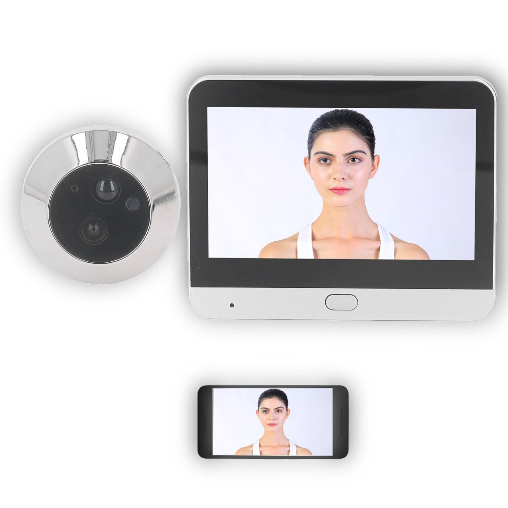 Wireless Peephole Camera, 1080P 120Degree Viewing, Night Vision, 4.3Inch Color Monitor 9347817111453