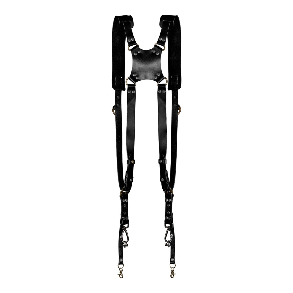 Camera Double Shoulder Strap Chest Harness System Quick Release Photography Belt Photographic Accessories Black 9382693777720