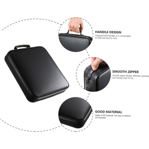 Portable CD Organizer Case With Hard PP Shell And Soft Lining For Scratch And Moisture Protection CD DVD Disc Storage 2