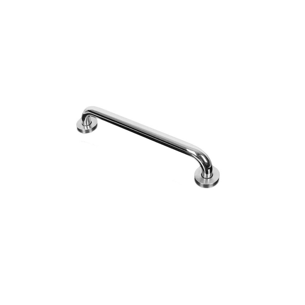 Bathroom Grab Bar AntiSlip Knurled Grip Wall Mounted Stainless Steel Safety Rail 400mm