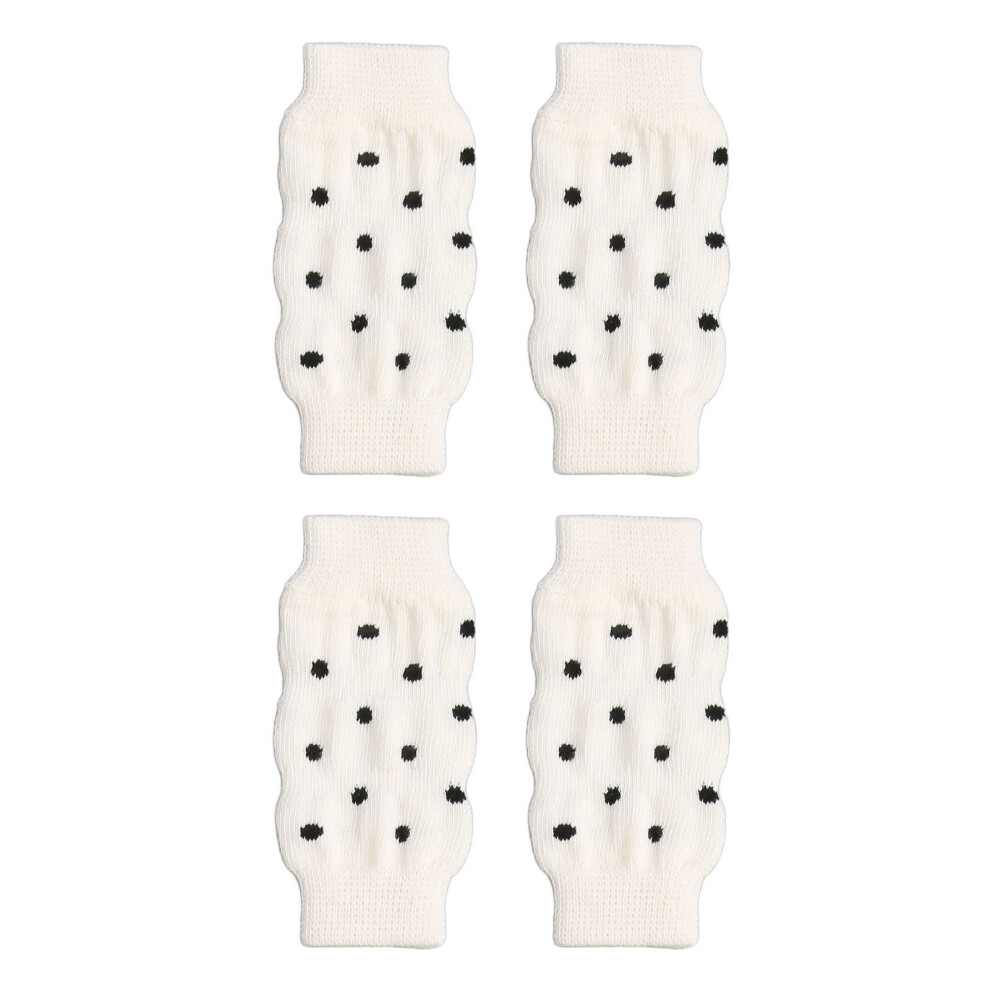 4Pcs Dog Elbow Sleeves Polka Dot Cotton Protectors for Medium Dogs