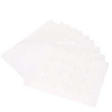 Stickers per stoppini di candele, 200 pezzi, rotondi, trasparenti, autoadesivi, etichette per stoppini in cera calda
