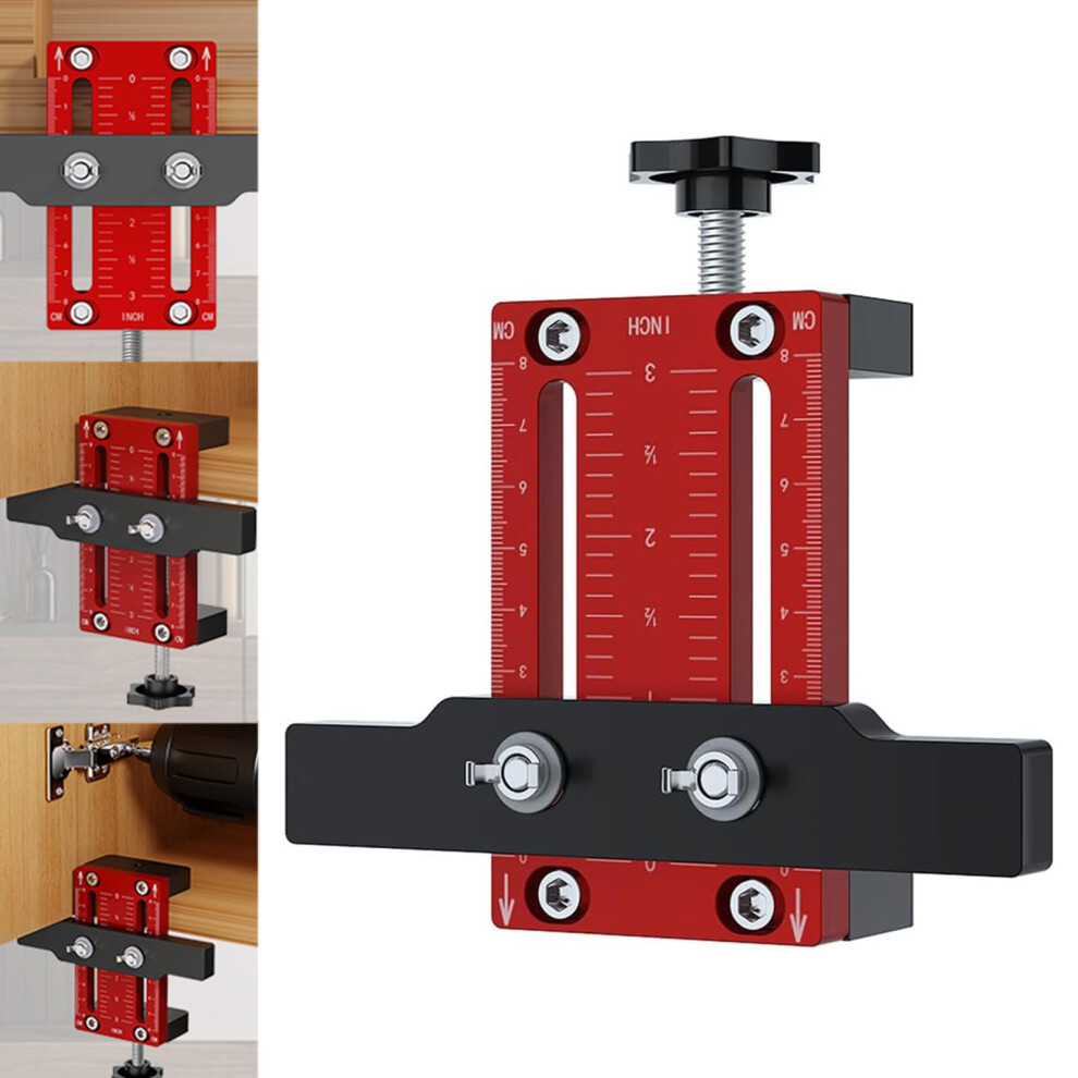 Cabinet Door Installation Jig, Aluminium Alloy Adjustable Tool (1Pcs) 9382693778574