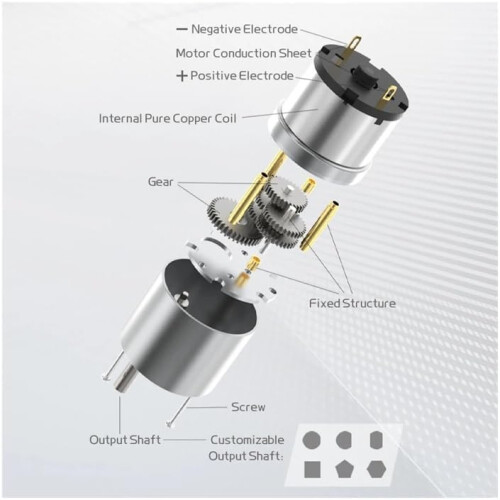 6V 7RPM JGB37520  Torque DC Gear Motor with Bracket for Precision Reversible Drive 1