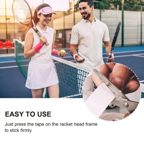 Tennis Racket Frame Anti-Scratch Tape PU Protective Shield Black 2