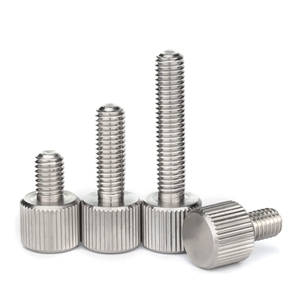 Wing Screws, M2 M2.5 M3 M4 Knurled Screws, Knurled Head Thumb Screws, Machines, Tools, Round Adjusting Thumb Screws, Stainless Steel 304 M2.5 5Pcs 4Mm 9382693779366