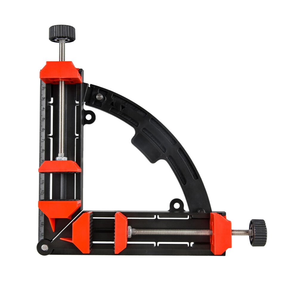 Right Angle Clamp, Multi Angle Movable Corner Clamps, 3090 Degree Adjustable Clamps For Woodworking (Black) 9382693779458