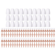 Alumina Ceramics Plasma Cutter Consumable Kit With Nickel Plated Copper Electrodes Complete Package For WSD LG40 PT31 CUT40 Enhanced Conductivity And