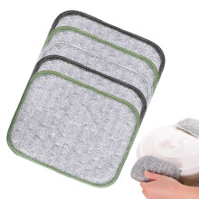 Wire scrubbing pads, dishcloths, 5 dry and wet sponges for stove, grill, oven.