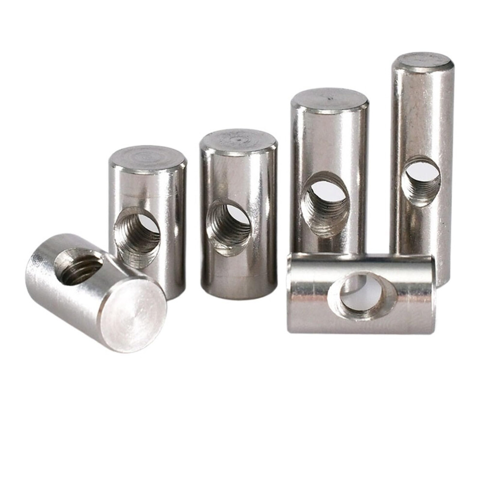 Stainless Steel Running Nut Dowel Pin Nuts M4x25 (10Pcs) One Color 9382693779816