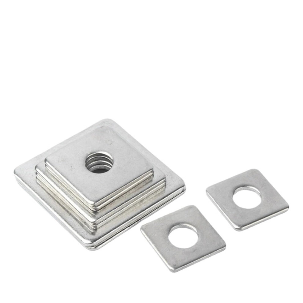 Square Washer M3 M4 M5 M6 M8 M10 M12 M14 M16 Square Washer Made Of 304 Stainless Steel (4 X 16 X 110 Pieces) 4X16x1 10Pcs 9347817114010