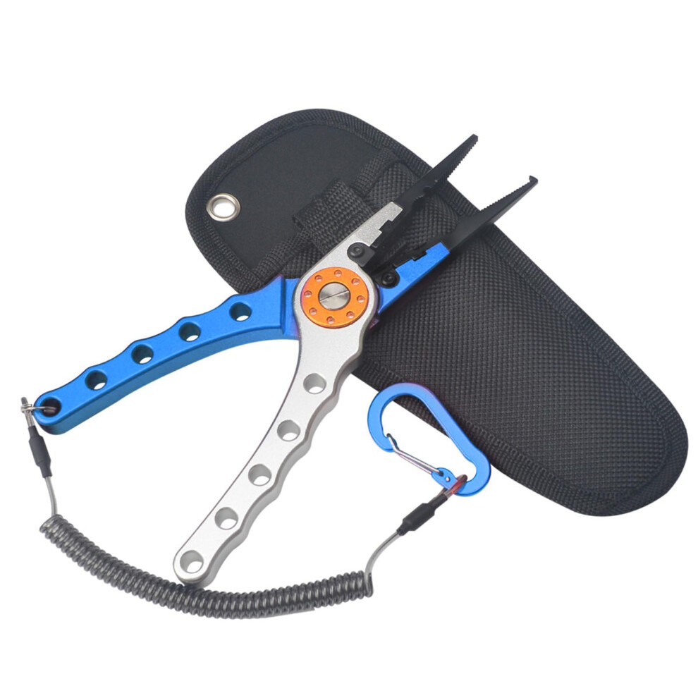 Multifunctional Aluminum Pliers For Fishing: Hook Removal, Line Cutting, Easy Handling, Angler Tool, Blue Silver 9382693952349