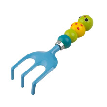 Iron garden tools, household flower planting, small iron shovel, rake, shovel, garden, pot, mini shovel, garden tools (Blue) Blue