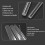 Acrylic Round Rod Clear Solid 19.6Inch DIY Model Material, 2Pcs, 5Mm 3