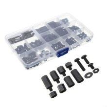 260pcs M3 Nylon Screw Kit with Male Female Hex Standoffs for Electronics and Circuit Board Support
