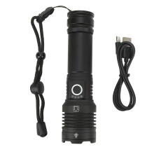 Lanternă tactică, lanterne tactice LED super luminoase cu focalizare reglabilă de 1000 lm, lanternă reîncărcabilă și cu zoom, impermeabilă,